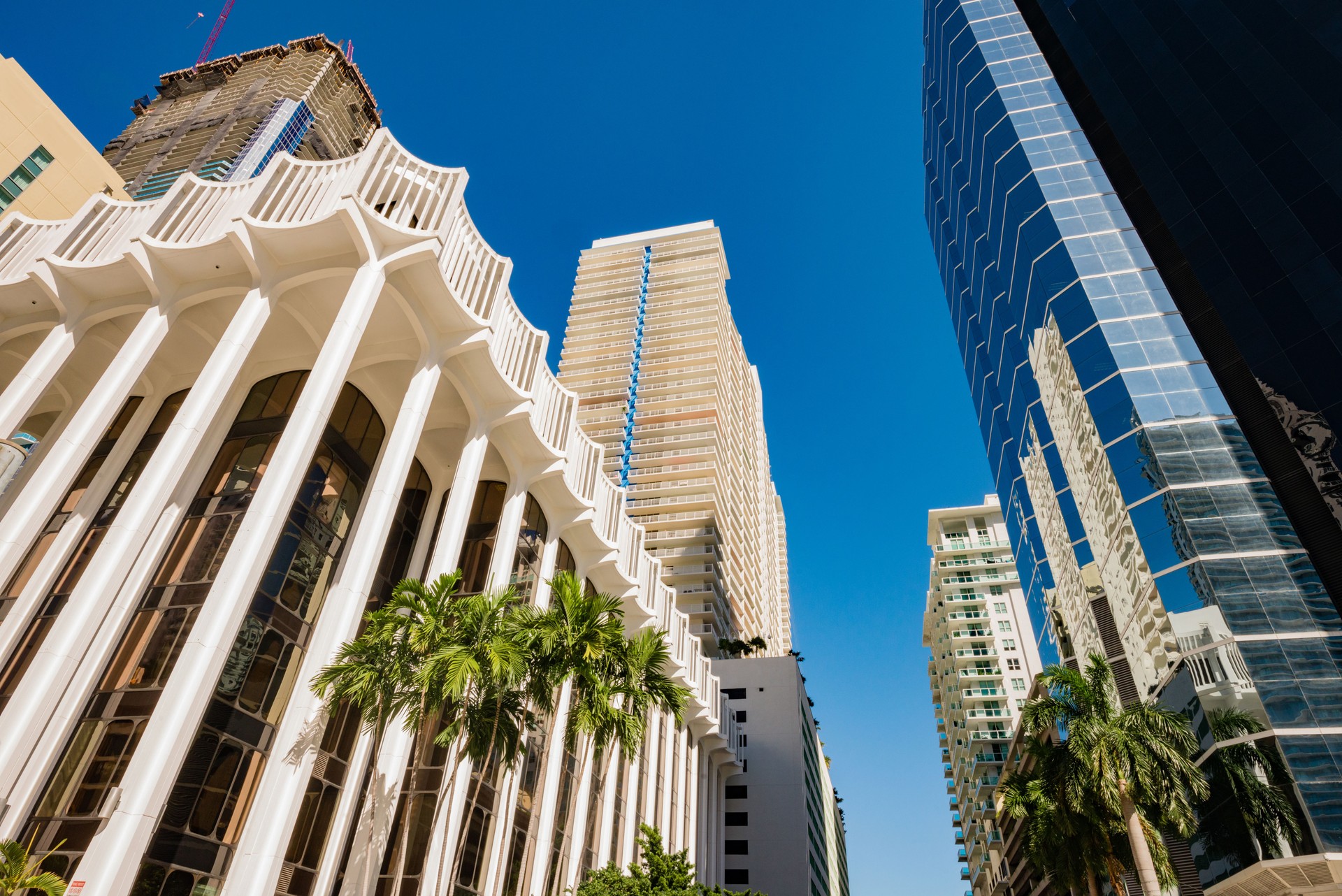 Edificios Brickell en el Distrito Financiero de Miami Florida